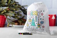 colouring drawstring bag