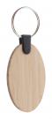 bamboo keyring, round