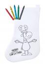 colouring Christmas stocking