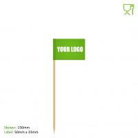 Food Flags (150mm Skewer - 50mm x 33mm Pennant)