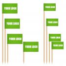 Food Flags (74mm Skewer - 40mm x 25mm Pennant)