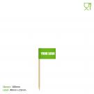 Food Flags (100mm Skewer - 40mm x 25mm Pennant)