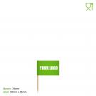 Food Flags (74mm Skewer - 50mm x 33mm Pennant)