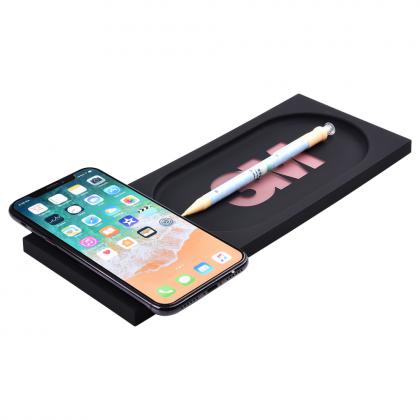 W20 5W Wireless Charger and Pen Holder with LED logo