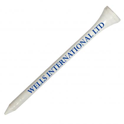 70 mm Wooden Tees (Straight Line Print)