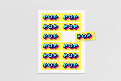 Rectangle Stickers on Sheets