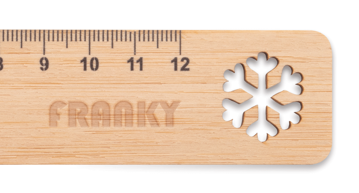bamboo ruler, Christmas tree