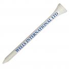70 mm Wooden Tees (Straight Line Print)