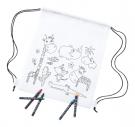 colouring drawstring bag