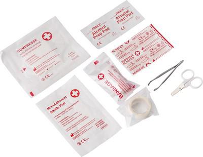 First aid kit in pouch, 8 pcs