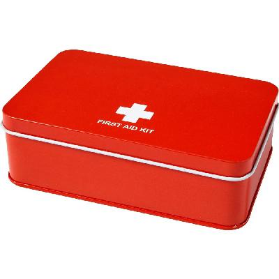 First aid kit in tin