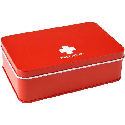 First aid kit in tin