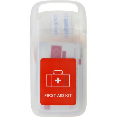 First aid kit in transparent container, 17 pcs.