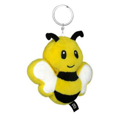 RPET plush bee with NFC chip, keyring | Zibee