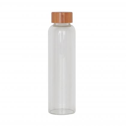 Glass Bottle with Bamboo Lid