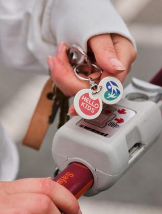 rHIPS.B Multi Euro Trolley Stick Keyring