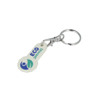 rHIPS.B  NEW £ Trolley Stick Keyring