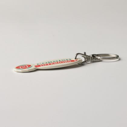 rHIPS.B  NEW £ Trolley Stick Oval Keyring