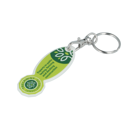 Trolley Stick Oval Keyring