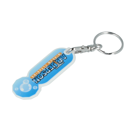 Trolley Stick Oblong Keyring