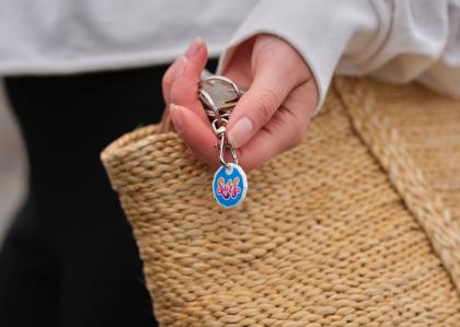 Trolley Coin Keyring