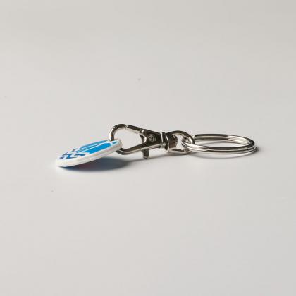 Trolley Coin Keyring