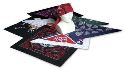 Coloured Bandannas Screen Printed