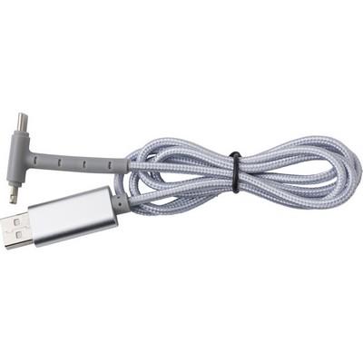 Charging and synchronization cable, phone stand