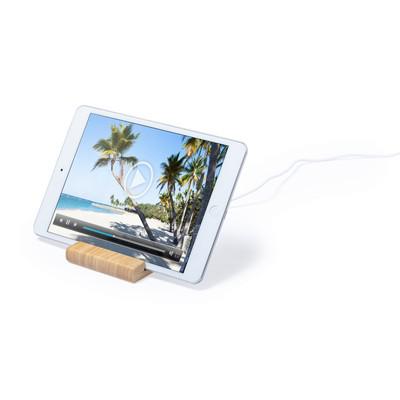 Bamboo wireless charger 5W, phone stand, tablet stand