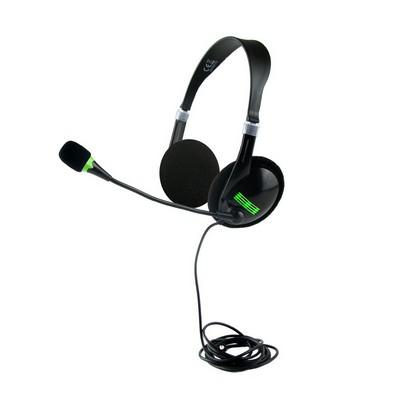 Headset: headphones with microphone