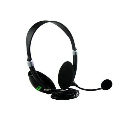 Headset: headphones with microphone