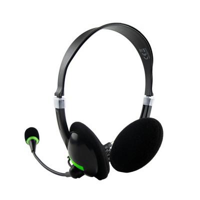 Headset: headphones with microphone