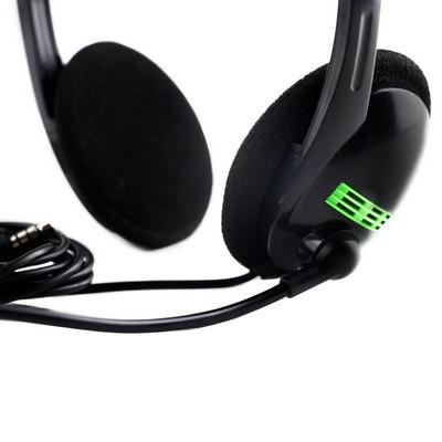 Headset: headphones with microphone