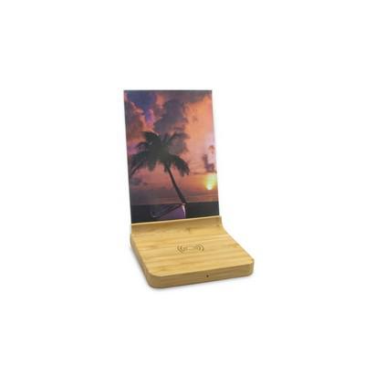 Bamboo wireless charger 10W, photo frame