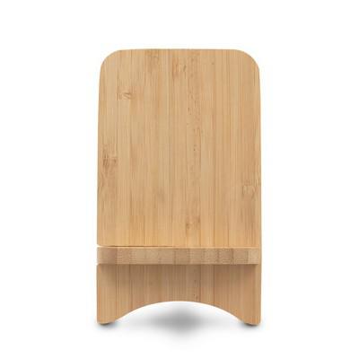 B'RIGHT foldable bamboo wireless charger 10W, phone stand
