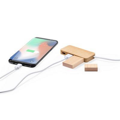 Bamboo USB hub 2.0 with USB type C