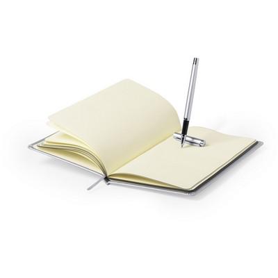 Notebook approx. A5, roller ball pen