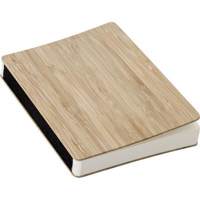 Bamboo notebook approx. B6 with ball pen