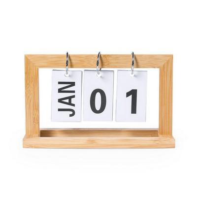 Bamboo desk calendar