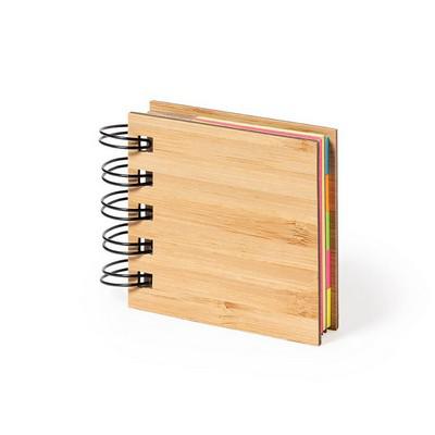 Bamboo memo holder, sticky notes