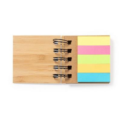 Bamboo memo holder, sticky notes