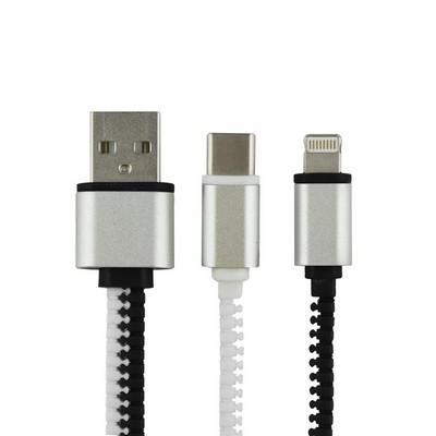 Charging cable "zipper"