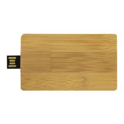 Bamboo USB memory stick "credit card"