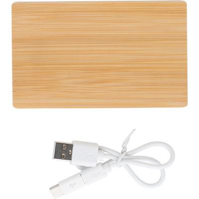 Bamboo power bank 4000 mAh