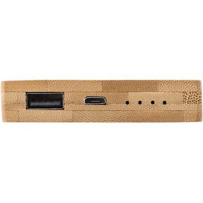 Bamboo power bank 4000 mAh