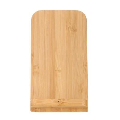 B'RIGHT bamboo wireless charger 10W, phone stand