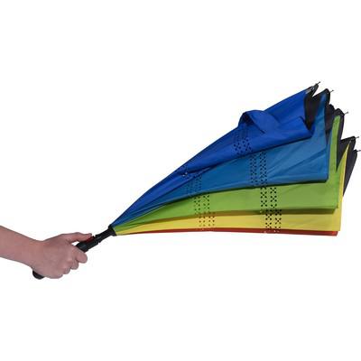 Reversible automatic umbrella