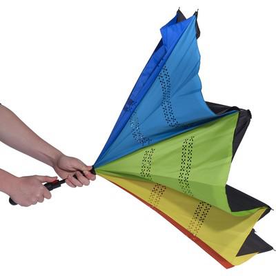 Reversible automatic umbrella