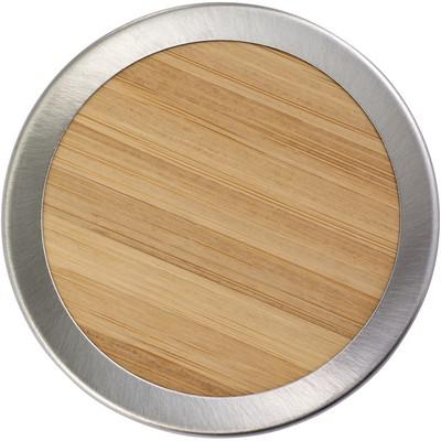 Bamboo vacuum flask 420 ml with sieve stopping dregs