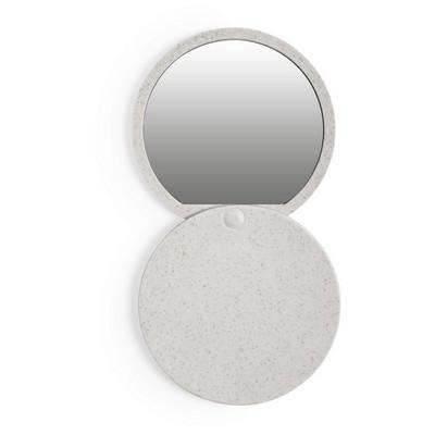 Wheat straw pocket mirror